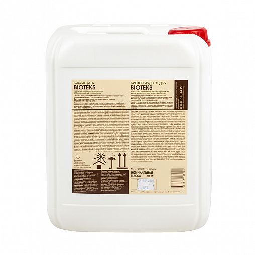 Пропитка для дерева Bioteks Биозащита, 10 л фото Пропитка для дерева Bioteks Биозащита, 10 л фото