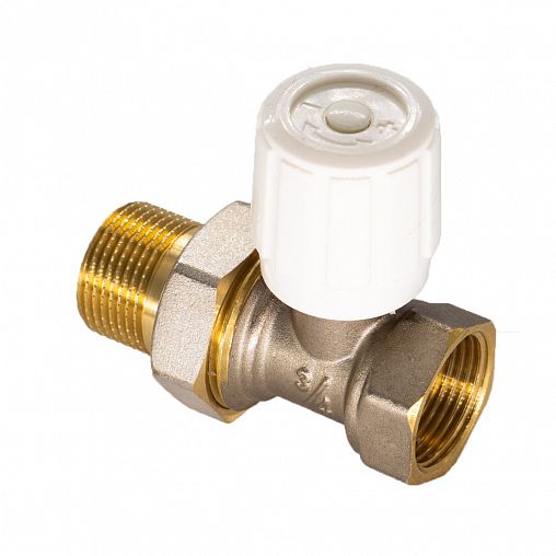 Регулирующий клапан для радиатора СТМ CARSVH34, ручной, прямой, 3/4" фото