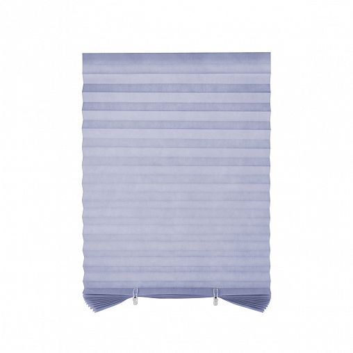 Штора плиссе самоклеящаяся Рыжий кот Skandi, 60 x 180 см, голубая фото