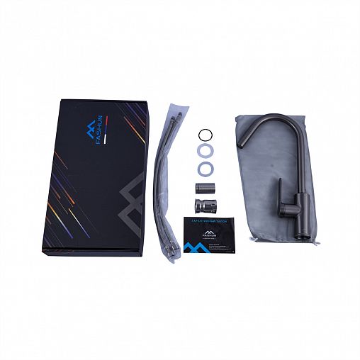 Смеситель для кухни Fashun A54025-17, графит фото