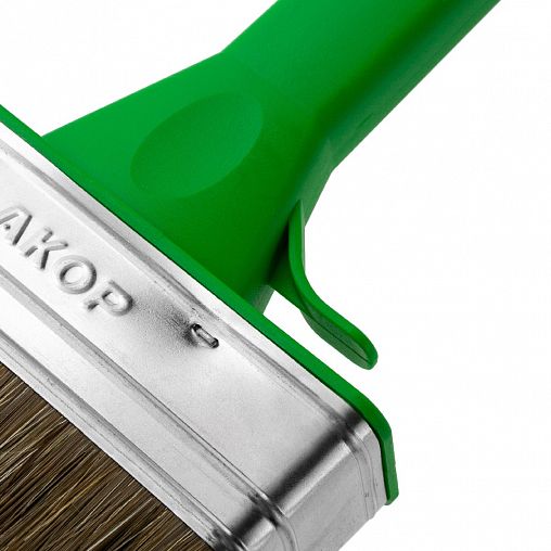 Кисть плоская для дерева Акор Мастер, смешанная щетина, пластиковая ручка, 120 x 35 мм фото