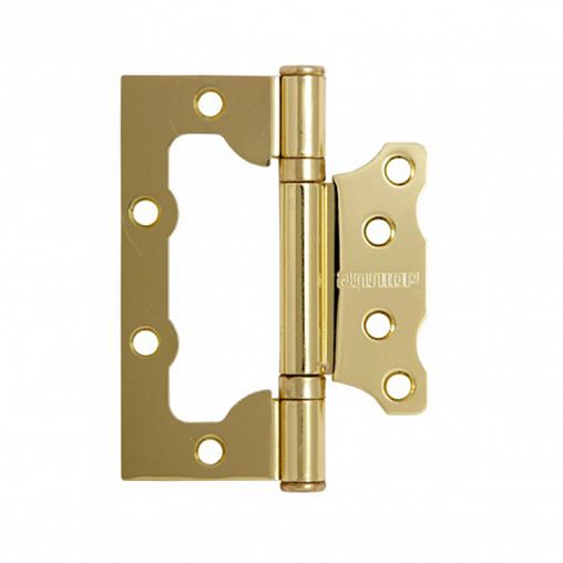 Петля накладная универсальная Аллюр 2BB BP, 100 x 75 x 2,5 мм, золото (латунь), 2шт фото