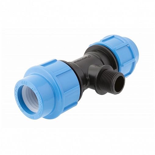 Тройник комбинированный полипропиленовый Джилекс, с наружной резьбой, 32 x 3/4" П x 32 мм фото