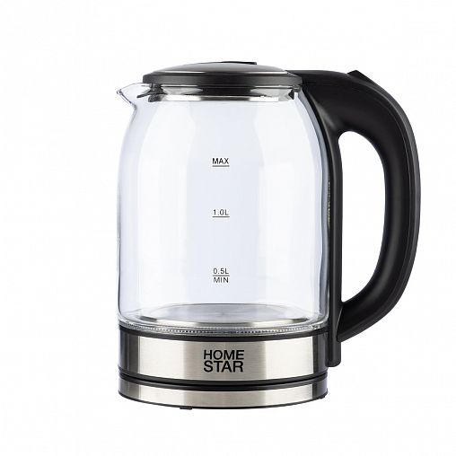 Стеклянный чайник электрический HomeStar HS-1042, 1,8 л фото