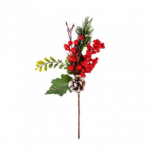 Украшение декоративное новогоднее Ветка, 33 x 15 см фото