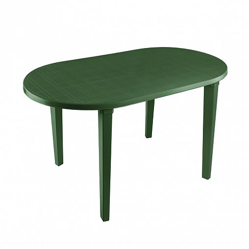 Стол пластиковый овальный Стандарт Пластик 140 x 80 x 71 см болотный фото