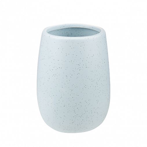 Стакан для зубных щеток Рыжий кот Пастель Azzurro, керамика, голубой фото