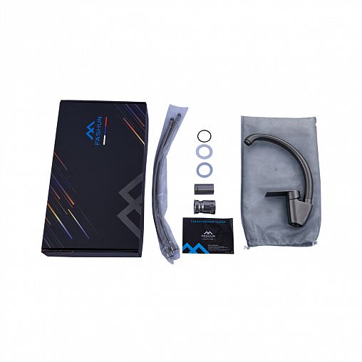 Смеситель для кухни Fashun A54119-17, графит фото