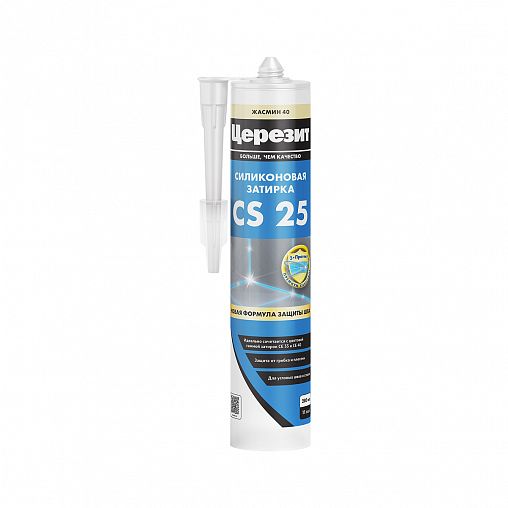 Силиконовая затирка-герметик Церезит (Ceresit) CS 25 Silicoflexx 3000424 №40, 280 мл, жасмин фото