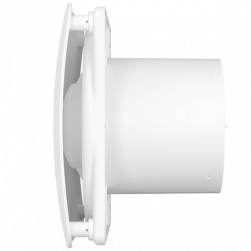 Вентилятор осевой вытяжной DiCiTi Rio 5C Matt white D125, с обратным клапаном фото