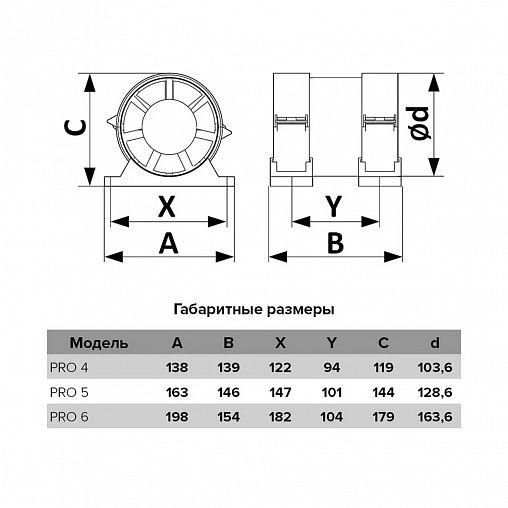 Вентилятор осевой вытяжной канальный DiCiTi PRO 4, D 100 мм, 16 Вт фото