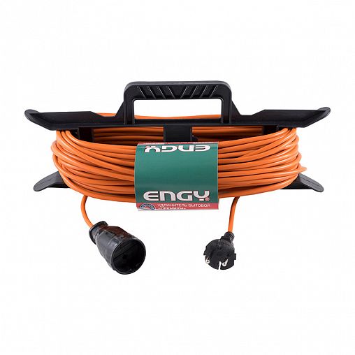 Удлинитель на раме Engy Премиум, 1 розетка, без заземления, 2 x 0,75 мм², 30 м фото