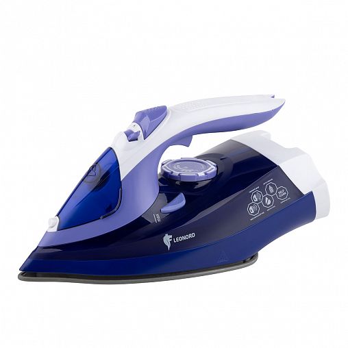 Утюг беспроводной Leonord LE-1807U, 2600 Вт, подошва керамическая, фиолетовый фото