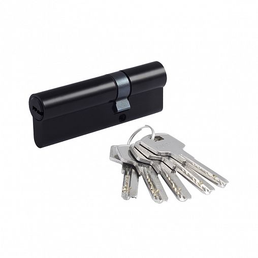 Цилиндровый механизм Нора-М STD AL ЛП-90 (55-35), ключ/ключ, черный фото