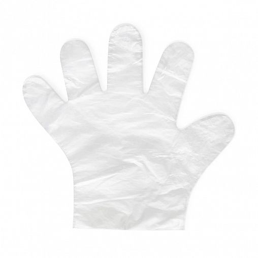 Перчатки одноразовые полиэтиленовые Aviora L, 100 шт фото