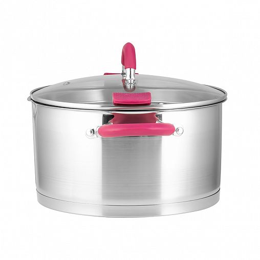 Кастрюля Lara Viva с крышкой, нержавеющая сталь, 4,1 л фото