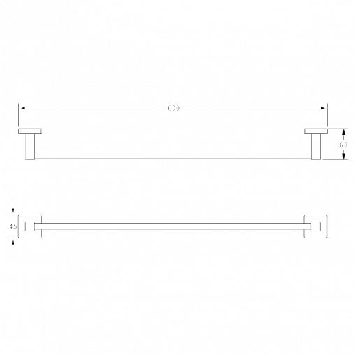 Полотенцедержатель Fashun A2601-17, графит фото