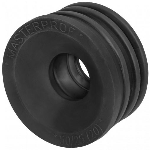 Манжета для канализации MasterProf, ТЭП, d 50 х 25 мм, черная фото