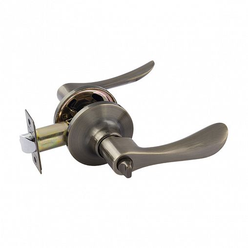 Ручка-защелка Нора-М Isparus ЗВ3-03, фиксатор, старая бронза фото