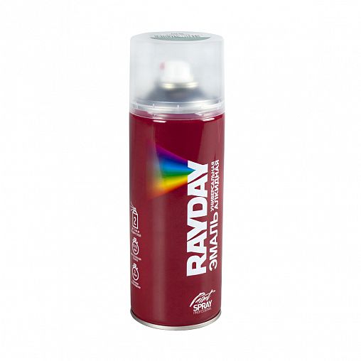 Краска аэрозольная алкидная Rayday RD-039, глянцевая, 520 мл, RAL 6016, бирюзово-зеленая фото