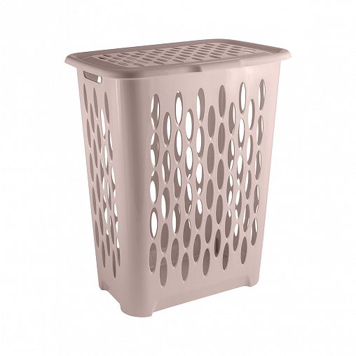 Корзина для белья Keeplex Light, с крышкой, 37 л, бежевый топаз фото