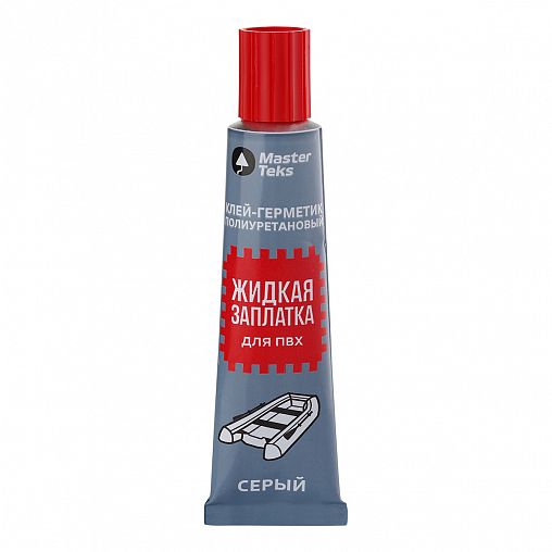 Полиуретановый клей-герметик MasterTeks Жидкая заплатка, 40 мл, серый фото