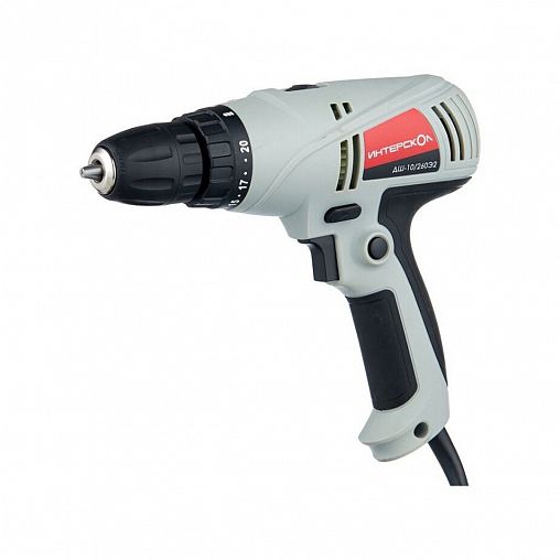 Дрель-шуруповерт Интерскол ДШ-10/260Э (210.1.1.00), 260 Вт фото
