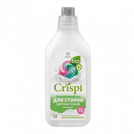 Гель для стирки цветного белья Grass Crispi, концентрат, 1 л фото