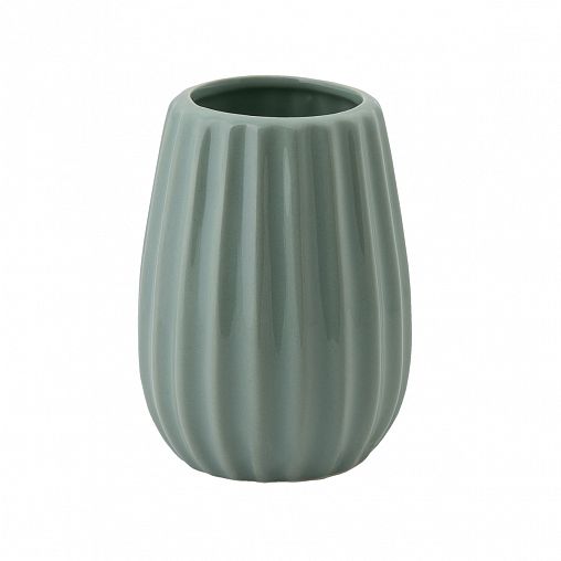 Стакан для зубных щеток Swensa Roya, керамика, зеленый фото