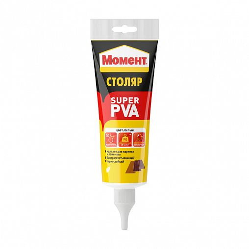 Клей ПВА Момент Столяр Super PVA 3000291, 125 г фото