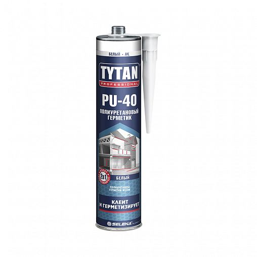 Полиуретановый герметик Tytan Professional PU 40, 310 мл, белый фото