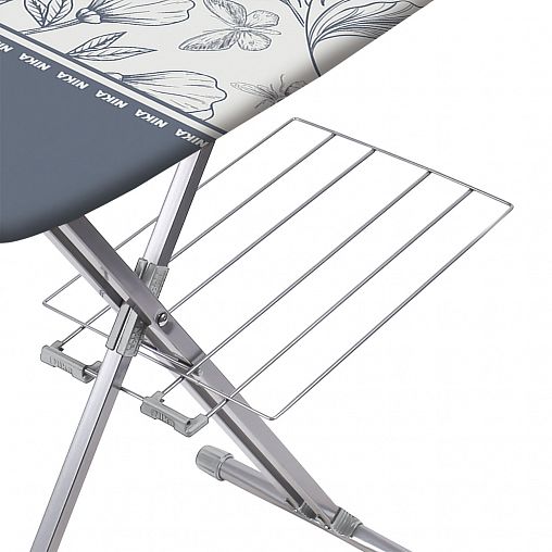 Гладильная доска Nika-best Серые цветы, тефлоновый чехол, 122 x 40 см фото