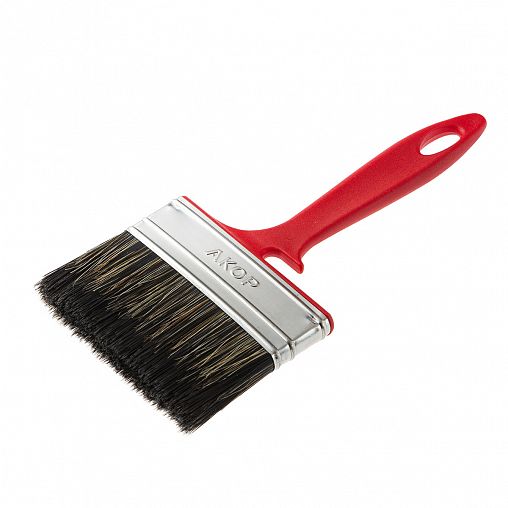 Кисть плоская для водных красок Акор Эксперт, смешанная щетина, пластиковая ручка, 100 x 12 мм фото