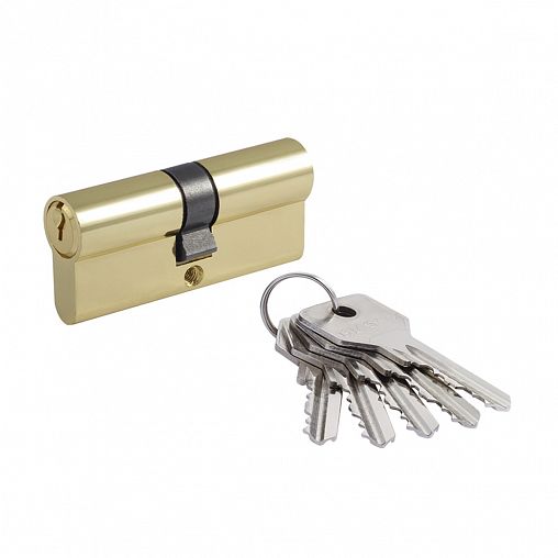Цилиндровый механизм Нора-М STD Z Л-70 (35-35), ключ/ключ, золото фото