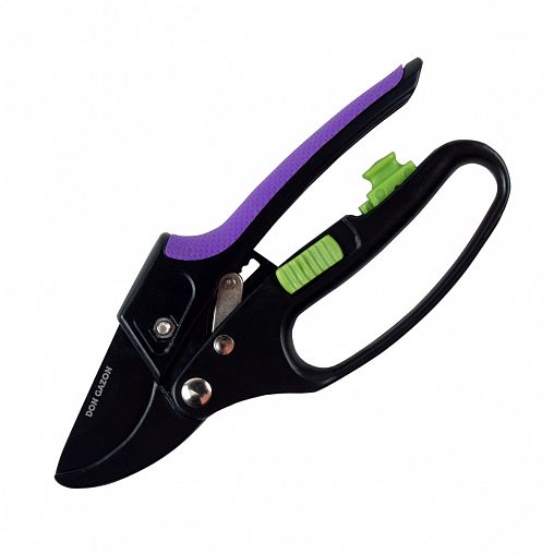 Секатор Don Gazon, с храповым механизмом и масленкой фото