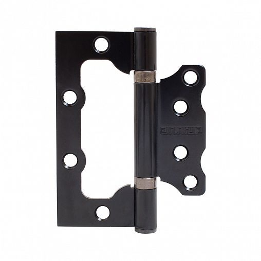 Петля накладная универсальная Аллюр 2BB BL, 100 x 75 x 2,5 мм, матовый черный, 2шт фото