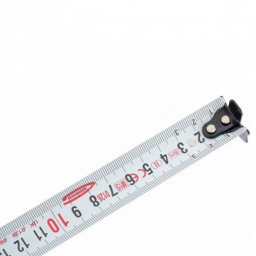 Рулетка Gross Doppelhaken, двухсторонняя шкала, с автостопом, обрезиненная, 8 м x 25 мм фото