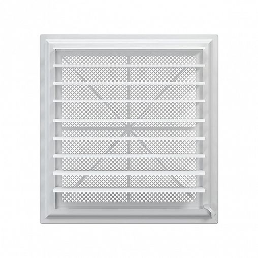 Вентиляционная решетка с сеткой и жалюзи Era Airvent, регулируемая, пластик, 452 x 483 мм фото