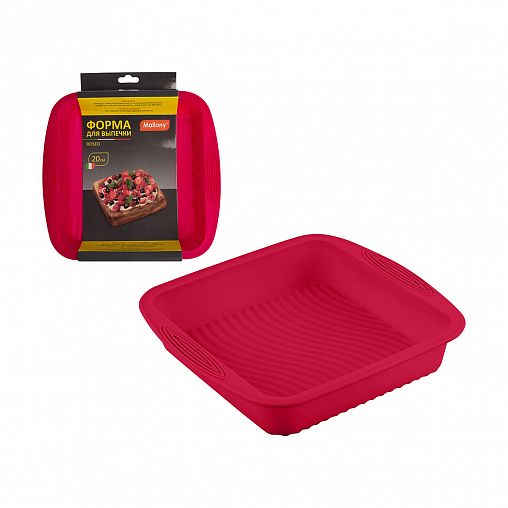 Силиконовая форма для выпечки Mallony Roseo, 26,5 x 24,5 x 5 см фото