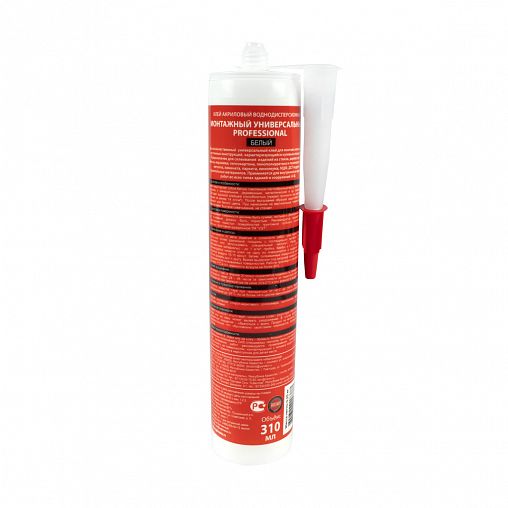 Клей акриловый монтажный универсальный VGT Professional, 0,35 кг, белый фото