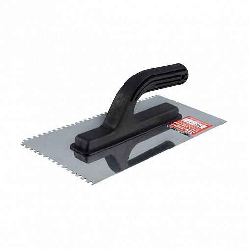 Гладилка зубчатая Кедр, нержавеющая сталь, 270 x 130 мм, зуб 4 x 4 мм фото