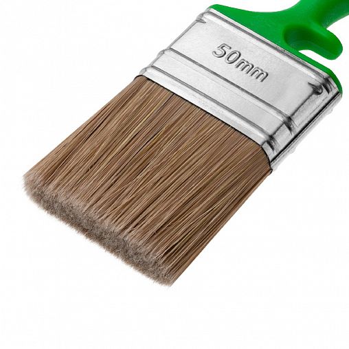 Кисть плоская для дерева Акор Мастер, смешанная щетина, пластиковая ручка, 50 x 15 мм фото