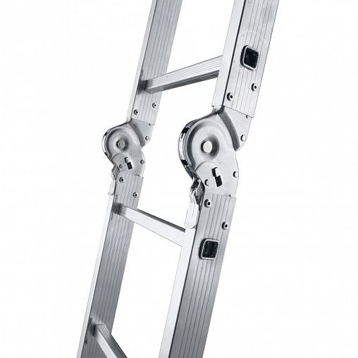 Лестница-трансформер шарнирная Alumet TL4045, алюминиевая, 2 x 4 + 2 x 5 ступеней, 2,51 - 4,91 м фото