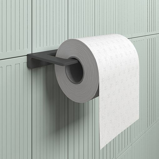 Держатель для туалетной бумаги IDDIS Slide, настенный, графит фото