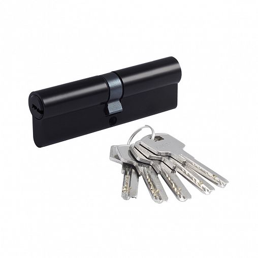 Цилиндровый механизм Нора-М STD AL ЛП-100 (50-50), ключ/ключ, черный фото