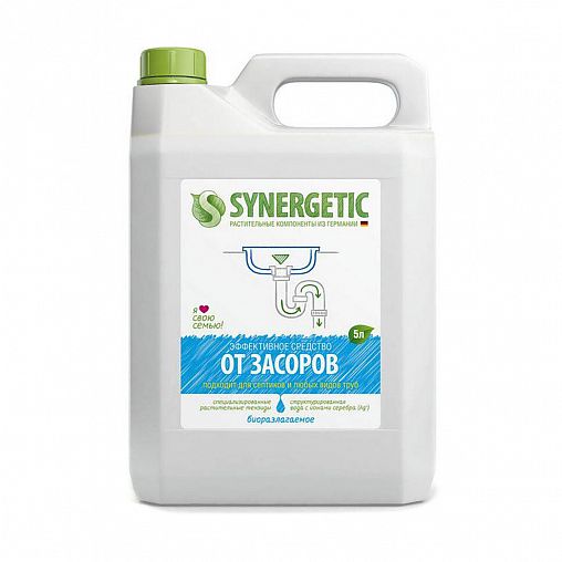  для чистки труб от засоров Synergetic, 5 л цена -  в .