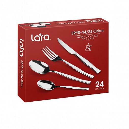 Набор столовых приборов Lara Orion, 24 предмета фото