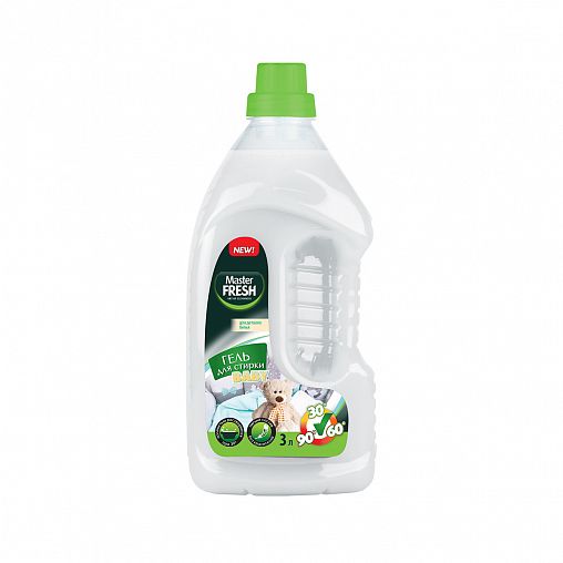 Гель для стирки детского белья Master Fresh Baby, без красителей, 3 л ...