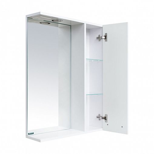 Шкаф с зеркалом для ванной Sanita Лагуна-01, 80 x 60,5 x 17,6 см фото