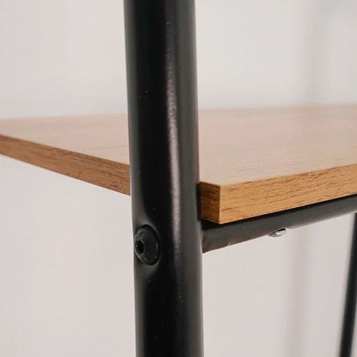 Вешалка напольная гардеробная с полками ЗМИ Скандинавия 1, 110 x 38,5 x 147 см, черная фото